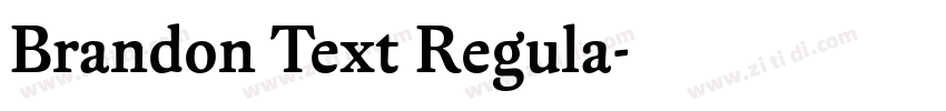 Brandon Text Regula字体转换 Brandon Text Regula字体转换